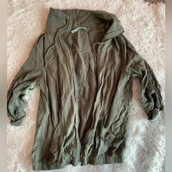 Maurice’s lightweight utility jacket 3/4 length sleeves size extra small - Picture 1 of 6